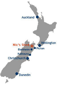 accommodation Marlborough Kaikoura coast, New Zealand, Picton, Wellington, Blenheim, Christchurch, Kaikoura, Dunedin, South Island